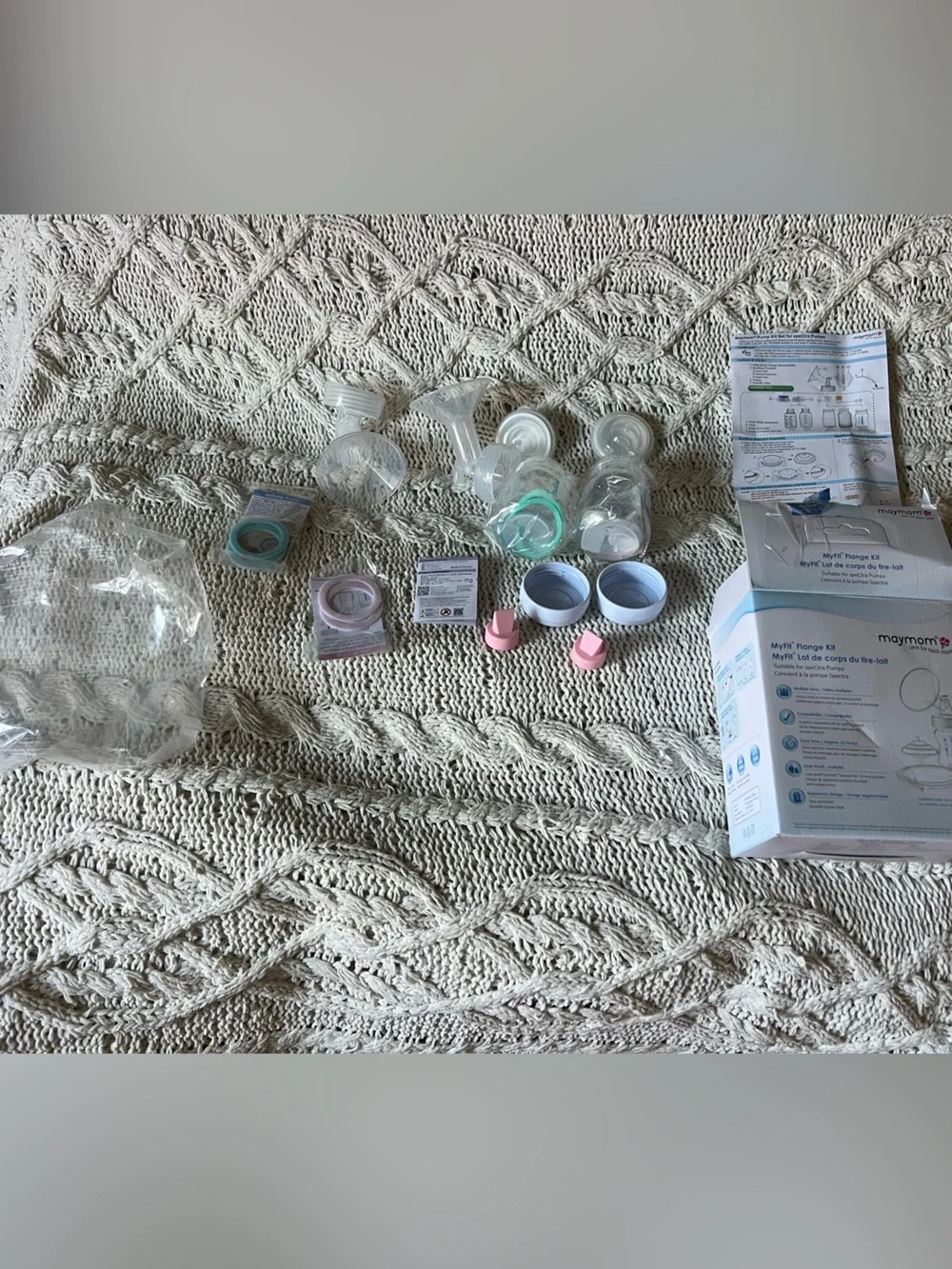 Maymom 22mm MyFit Flange Kit Spectra Open Box No Tubing- buy sanitary separately